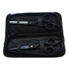 Estuche De Tijeras Para Estilista Barber Peluquero Aashta 6" (Negro)