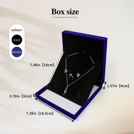 AfitLulu Small Jewellery Box Plush Flip Up Jewellery Gift Box, Travel Jewellery Organiser Four Piece Set Jewellery Storage Organiser for Rings Necklaces Bracelets Earrings (Blue)