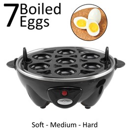 Brentwood Appliances Electric Egg Cooker with Auto Shutoff (Black)