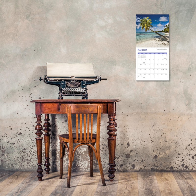 Islands Mini Wall Calendar 2025, 7" x 7"