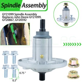 NICHEFLAG 3 Pack GY21099 Spindle Assembly Pre-Greased Replaces GY21099 Spindle Kit John Deere GY21099 Spindle John Deere GY20867, GY20592 for John Deere D170 E180 LA175 190C G110 54 Inch Lawn Tractors