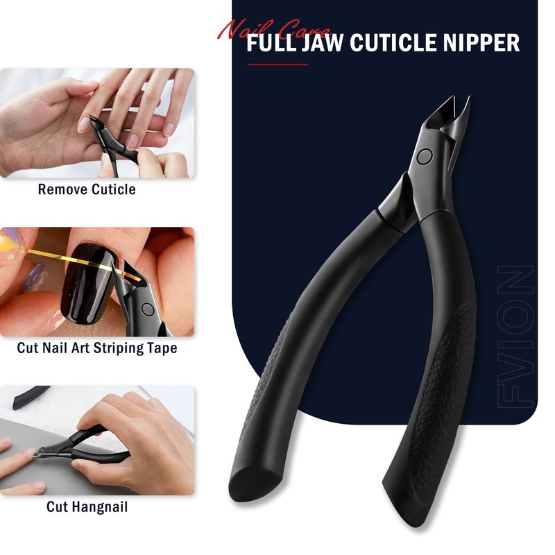 FVION Precise Cuticle Nippers, Extra Sharp Cuticle Nippers, Cuticle Scissors,