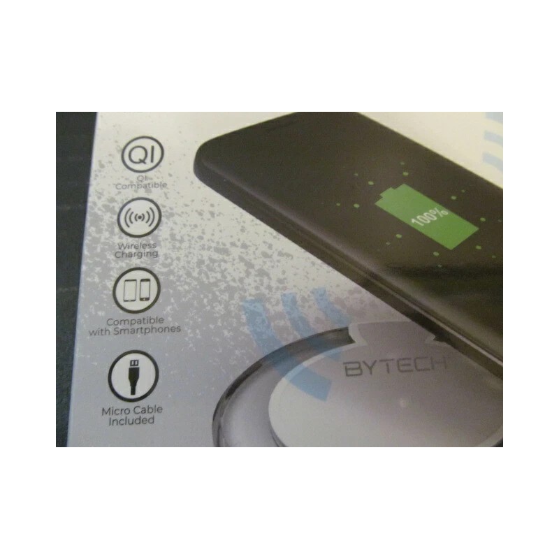Bytech 5 Watt Wireless Charging Pad, QI Compatible