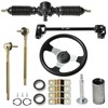 JNDO Go Kart Steering kit 380mm Steering Shaft+340mm Rack and