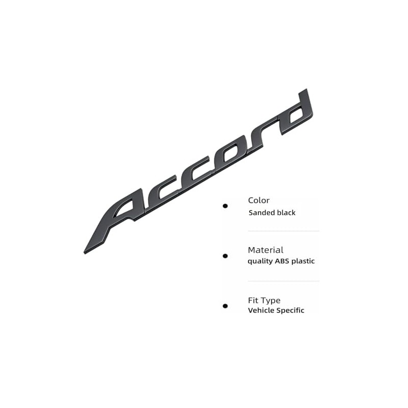 Car Emblem for Trunk lid Rear ABS Material Compatible with