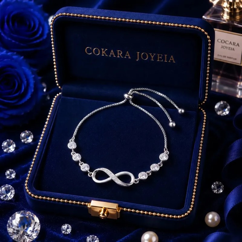 COKARA JOYEIA - Pulseras De Plata 925 Mujer Con Infinito
