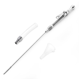 HAHAHA-Flexible Oil Dipstick Driver Side for 1955-1979 SBC Compatible with Chevy 265 283 327 350 5.7L (Silver)