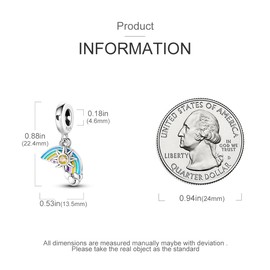 Parmuz 925 Sterling Silver Charms for Charm Bracelet Necklace Mom Heart Love Dangle Charm Beads for Women Mother Grandmother Mother’s Day Gift