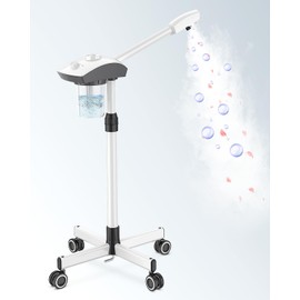 Kingsteam Professional Ozone Nano-Ionic Facial Steamer | Deep Cleansing Hydrating | Salon Home Spa Face Steamer | Pore Cleanser | 60-Min Timer | 360° Swivel | Esthetician Favorite Tool,White