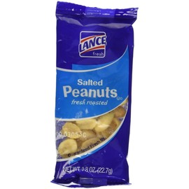 Lance Salted Peanuts . 8 oz packs of 5 packs per box