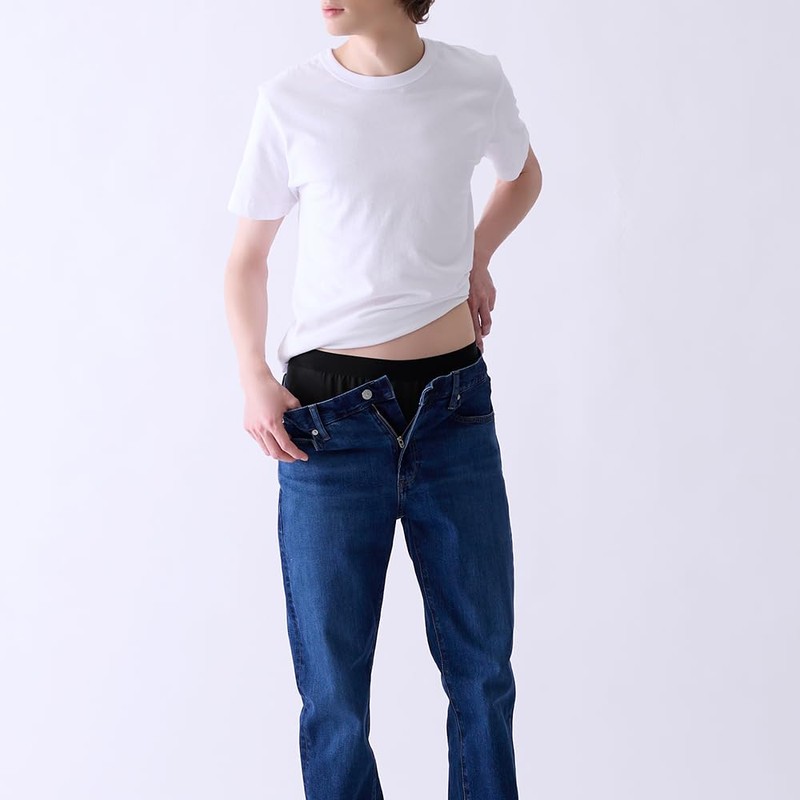 Gunze INP003A Men's Petti-Pants, navy