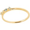 P D PAOLA 925 Sterling Zilveren Goudkleurige Atelier Midnight Ring