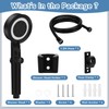 5+1 Mode High Pressure Replacement Black RV Shower Head with