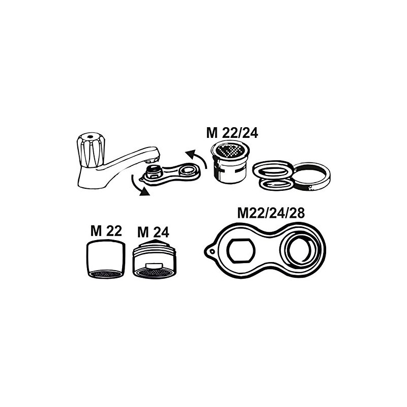 CORNAT T307101 Eco Air Bubbler Set (18 Pieces)