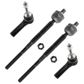 Unbranded 4x Front Inner & Outer Tie Rod for Ford Flex 2013-2016 2010-2012 Turbo