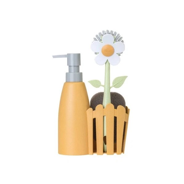 Vigar Florganic Sink Caddy Set + Dispenser (Orange)