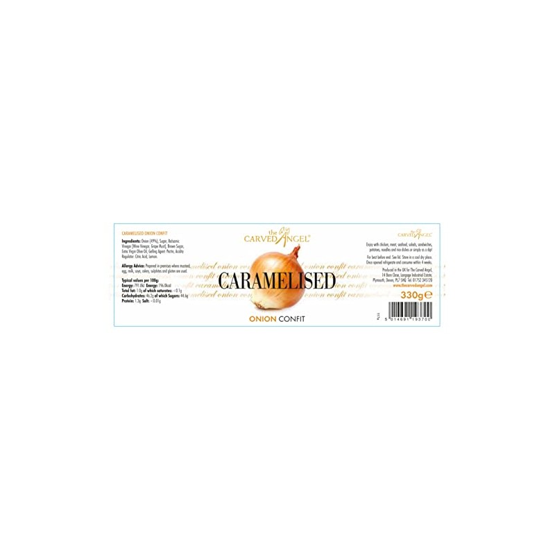 The Carved Angel Caramelised Onion Confit 330g Twin Pack