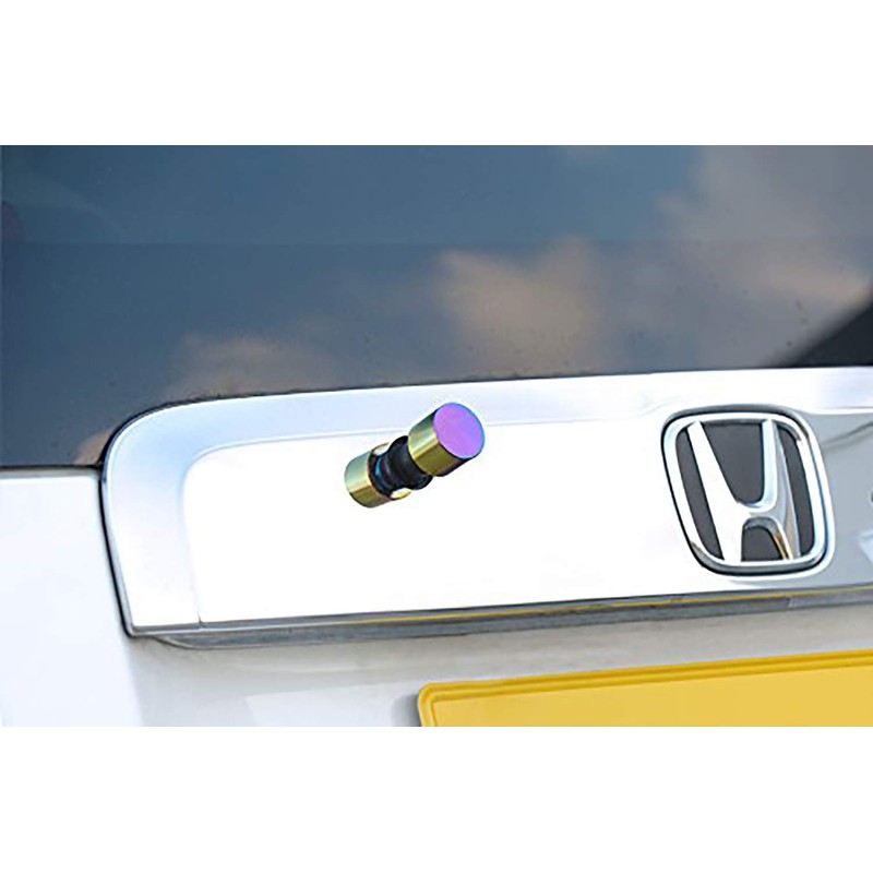 fortune JDM Cylinder Shave Rear Wiper Cap Titanium Polished JRS-MTP