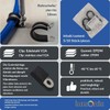 Lumonic 5 x 18 mm pipe clamps with rubber insert,
