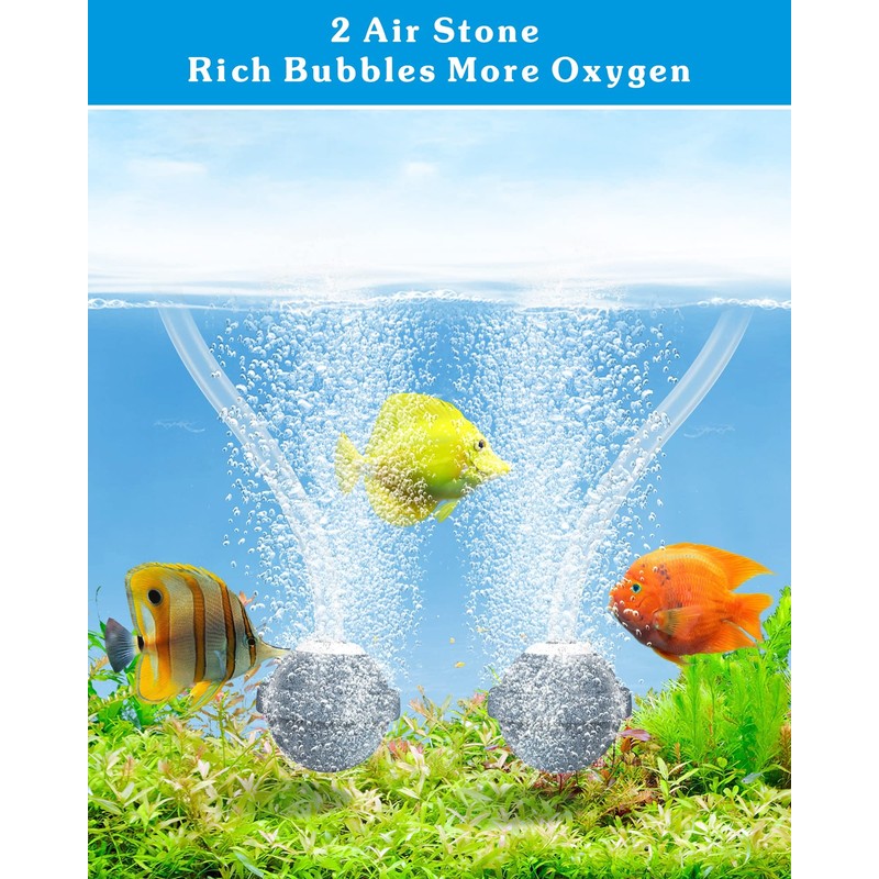 Biling Solar Aerator for Pond with 2200 mAh Battery Backup,