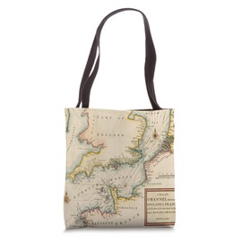 English Channel and North Sea Vintage Chart Tote Bag