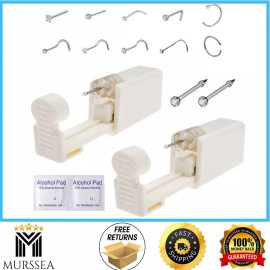 DIEWEISIMI Self Nose Piercing Disposable Safe Nose Piercing Kit Nose Stud Piercing Kit