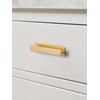 JIASENBAO 5 Pack Self- Adhesive Gold Cabinet Pulls 3-9/16" Length