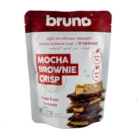 Bruno Mocha Brownie Crisp, Gluten Free and Dairy Free, Coconut Based, 2.11 oz (Pack of 2)