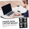 SEWACC 1 Set Under Desk Laptop Mount Double Layer Metal