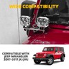 NKCELL POWER JK A-Pillar Windshield Hinge Mounting Dual Light Brackets