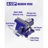 WORKPRO Bench Vise, 4-1/2" Vice for Workbench, Utility Combination Pipe