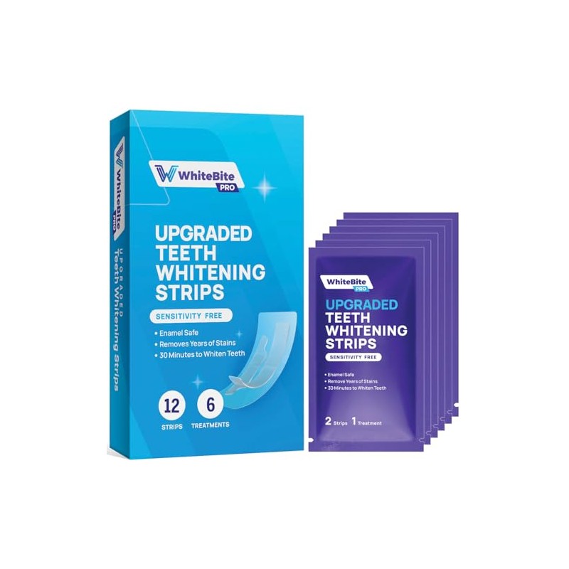 Whitebite Pro Teeth Whitening Pap Strips Non Sensitive (12 Count)
