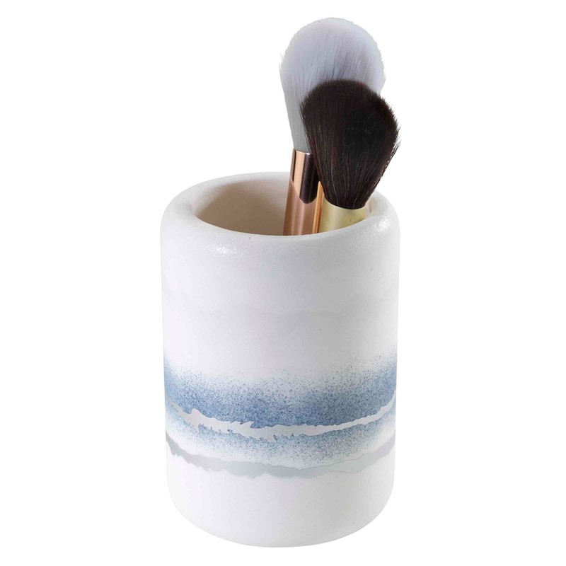 Avanti Linens - Tumbler, Resin Countertop Accessories, Marble Inspired Bathroom