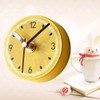 FOMIYES Fridge Clock Magnet Lemon Pattern Round Wall Clock for