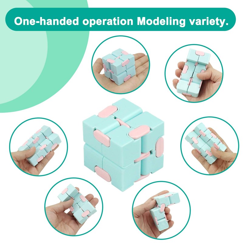 Infinity Cube Fidget Toy Stress Relieving Fidgeting Game for Kids