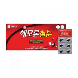 Chong Kun Dang Health Hemoron Iron 120 Capsules 2 month supply of heme iron / 종근당건강 헤모론철분 120캡슐 2개월분 헴철