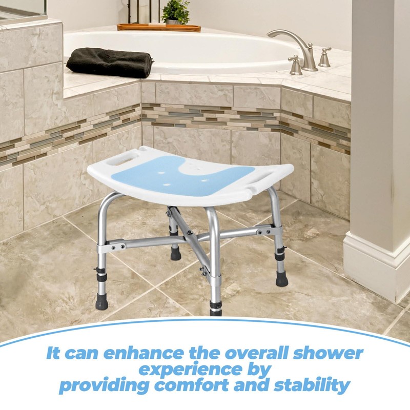 Baluue Shower Bench Cushion Non- Stool Mat for Elderly Disabled