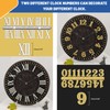 Glarks 12pcs 28MM Black High Torque Long Shaft Clock Movement