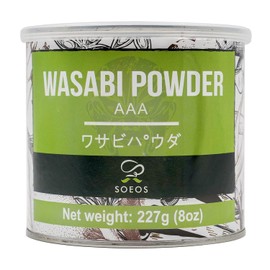 Soeos Wasabi Powder 8oz (227g), Premium Wasabi Powder for Sushi and Sashimi