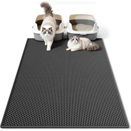 PawComfort Cat Litter Mat – Honeycomb Double Layer Design, Litter Box Floor Protection