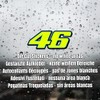 Valentino Rossi Sticker Fluorescent Yellow 46 Vinyl Decal 2013 (4