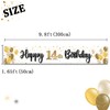 LASKYER Happy 14th Birthday Yard Sign Banner - Cheers to