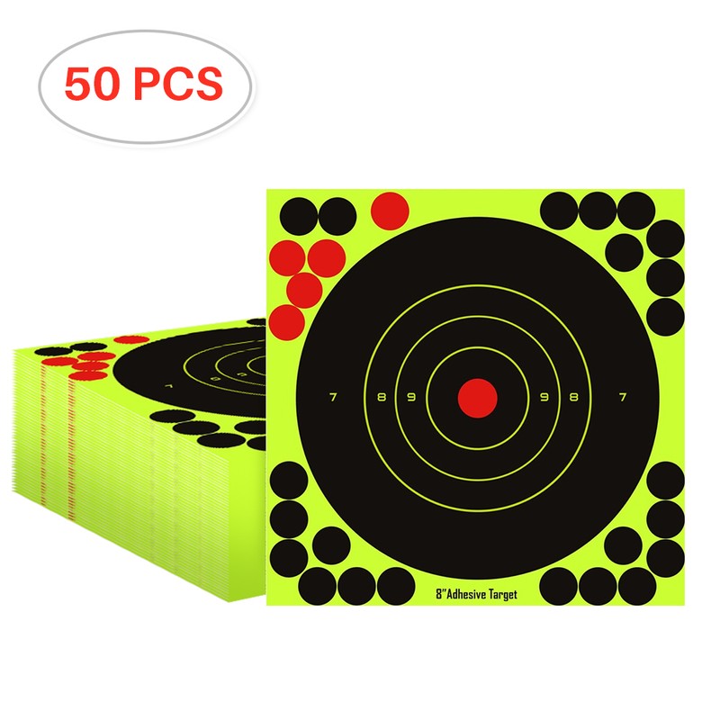 50PCS Self Adhesive Shotboard 8 inch Shooting Board Shooting Practice