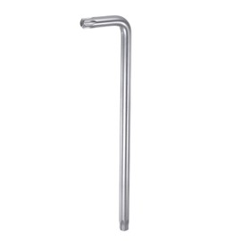 sourcing map T55 Tamper Proof Torx Star Key Bit Wrench L Shape 9.76" Long Arm High Carbon Steel Hand Tool for Automotive/Daily Repairs