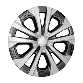 Hubcap Wheel Rim Cover Replica, Replacement for Toyota Corolla 2020-2022, Prius 2019-2022, 15-inch Silver and Charcoal (1 Piece) 61188