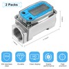 Xuhal 2 Pcs Digital Turbine Flow Meter Fuel Flow Meter