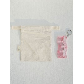 Recycled Wave Comb Mini Keyring Pink / Recycled Wave Comb Mini Keyring Pink