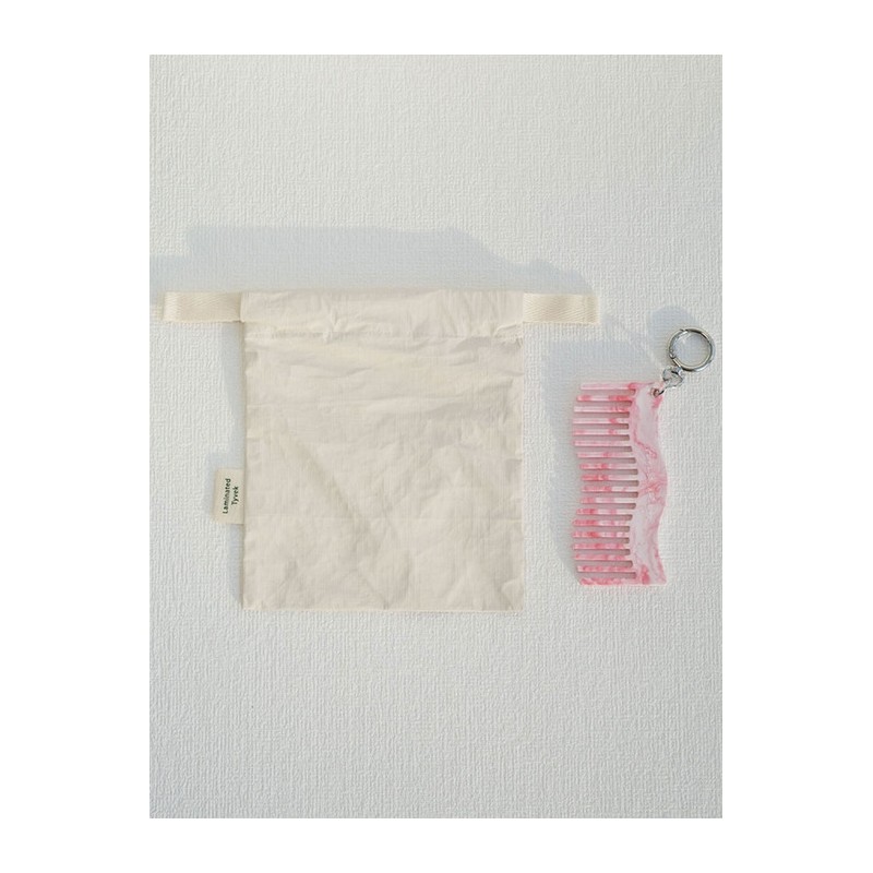 Recycled Wave Comb Mini Keyring Pink / Recycled Wave Comb