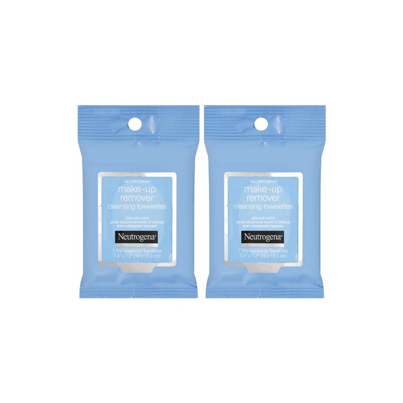 Neutrogena Makeup Remover Cleansing Towelettes, 7 ct, 2 Pack