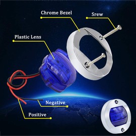 Boaton LED Night Fishing Lights - Courtesy, Deck, Navigation Lights for Boats (Blue)